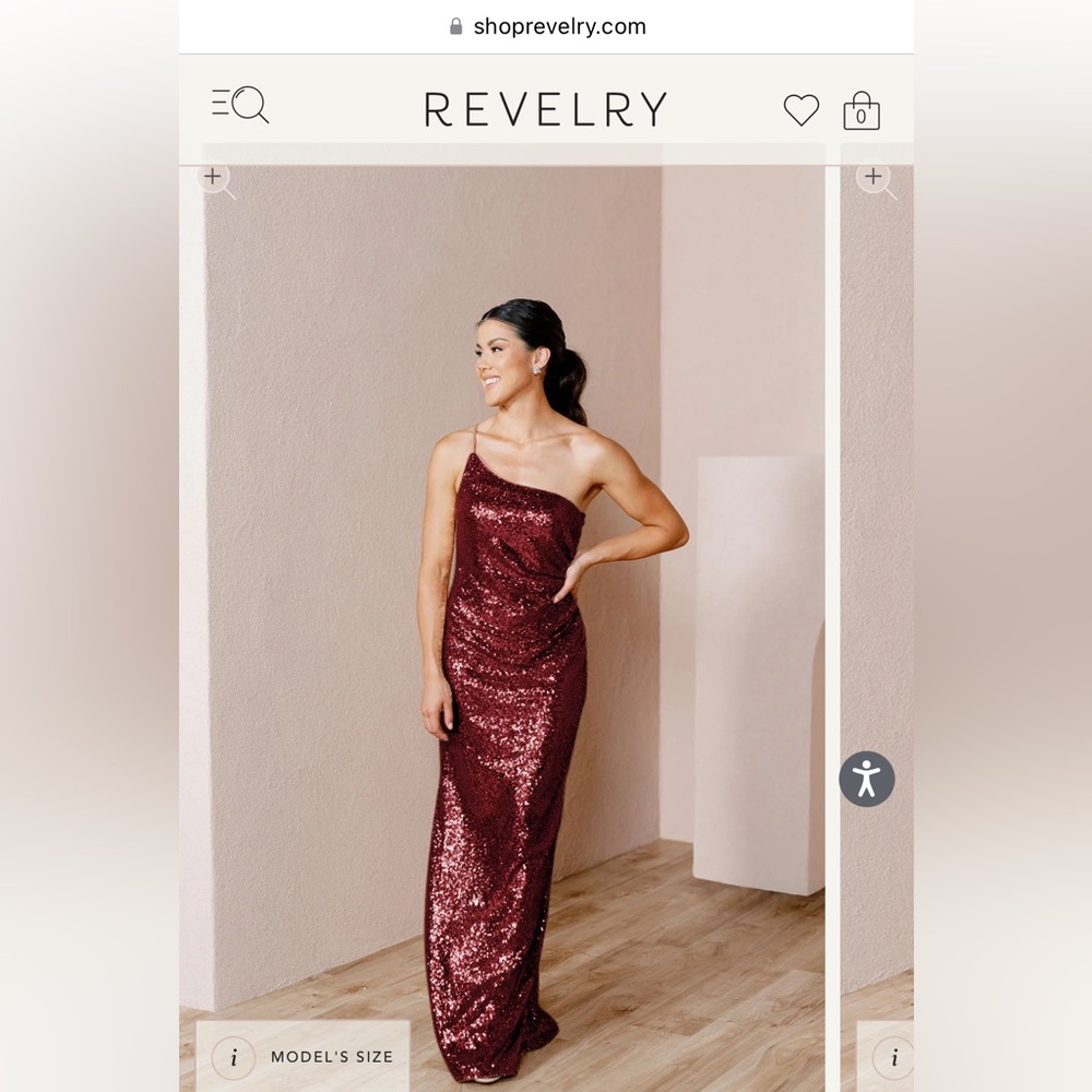 Revelry Jade Sequin Bridesmaid Dress